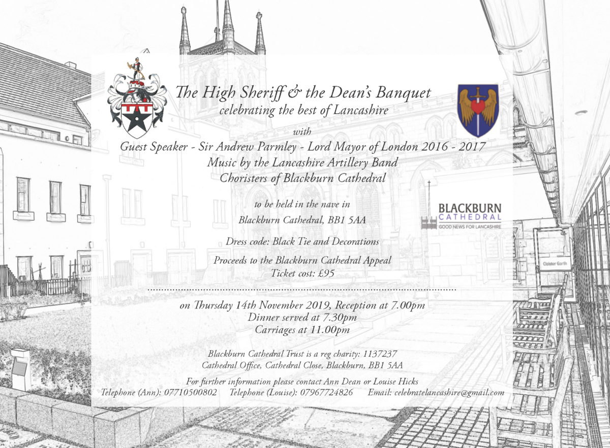 The High Sheriff &amp; Dean’s Banquet invite